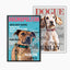 magazine style personalised pet portrait